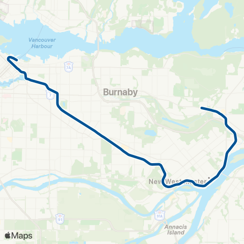 TransLink Expo Line map