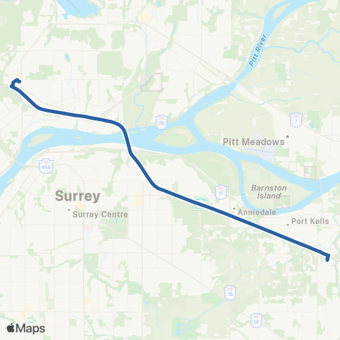 TransLink Carvolth Exchange / Lougheed Station map