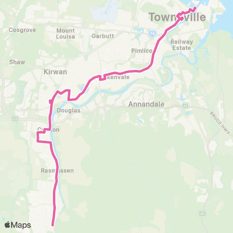 Kinetic Ferry Term - City, Stockland and Kelso map