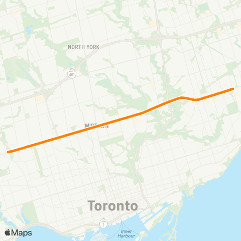 TTC Eglinton map