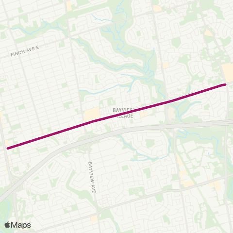 TTC Sheppard map
