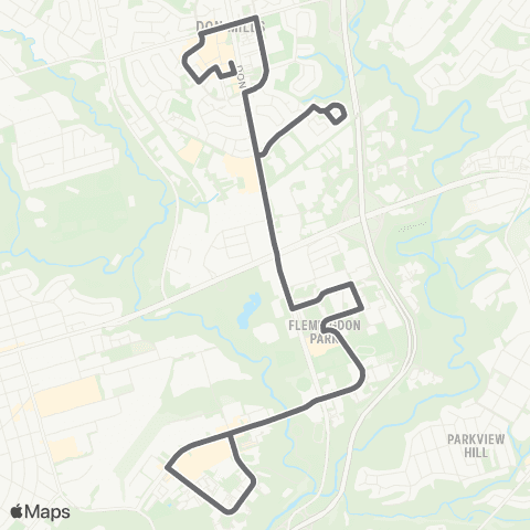 TTC South Don Mills map