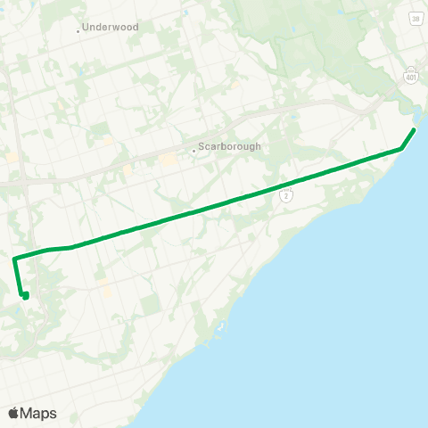TTC Lawrence East Express map