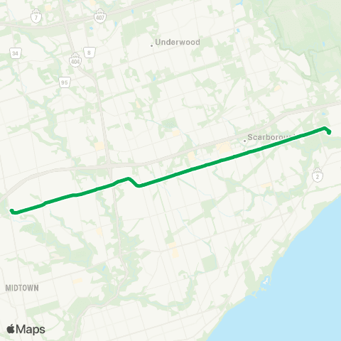 TTC York Mills Express map