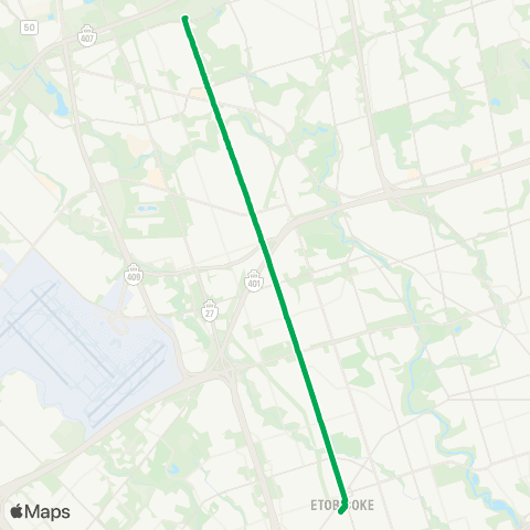 TTC Kipling Express map