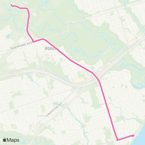 TTC Toronto Zoo map