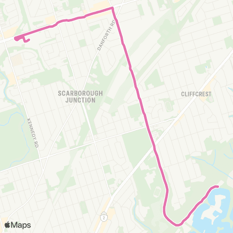 TTC Bluffer's Park map