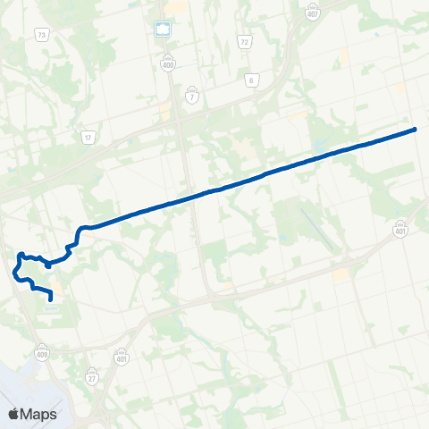 TTC Finch West map