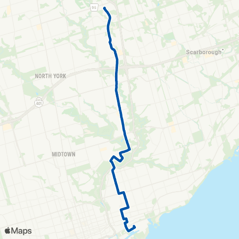 TTC Don Mills map