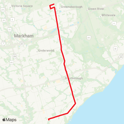 TTC Markham Rd map