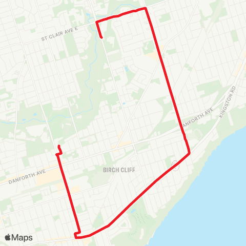 TTC Birchmount South map