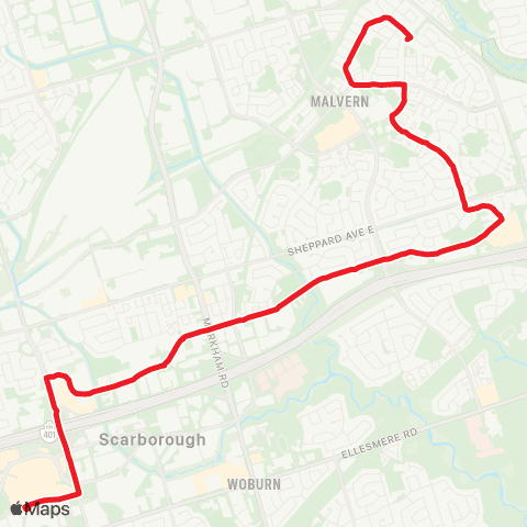 TTC Milner map