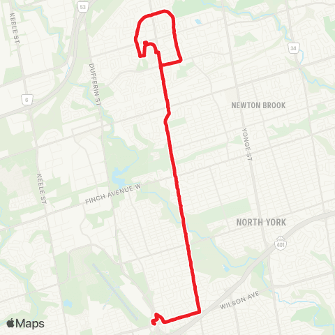 TTC Bathurst North map