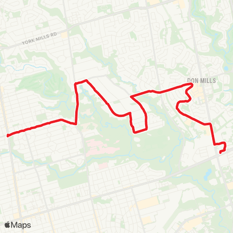 TTC Lawrence-Donway map