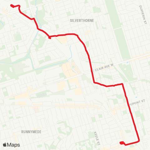 TTC Symington map
