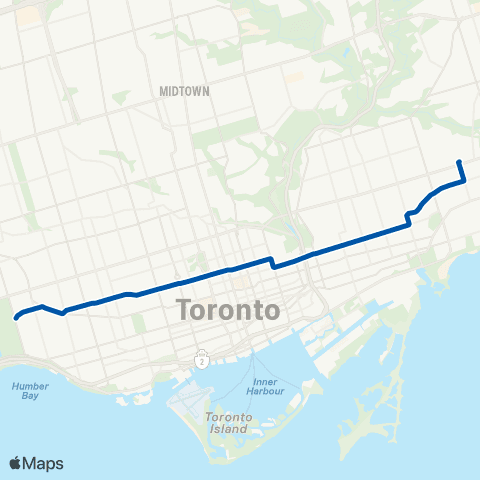 TTC Carlton map