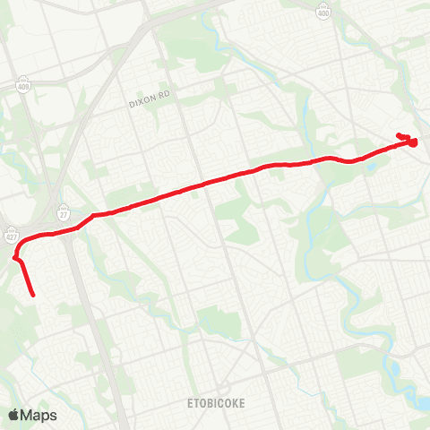TTC Eglinton West map