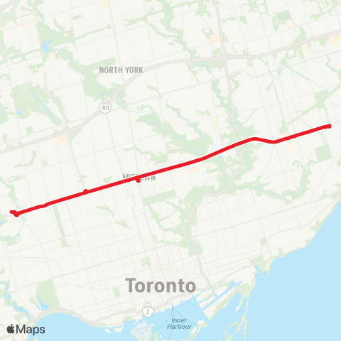 TTC Eglinton map