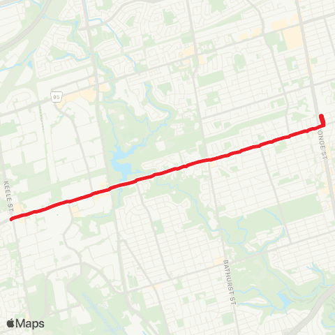 TTC Finch West map