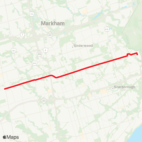 TTC Finch East map