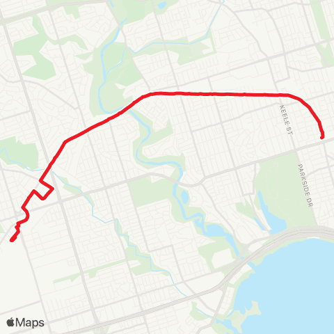 TTC Junction-Dundas West map