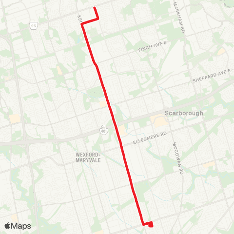 TTC Kennedy map
