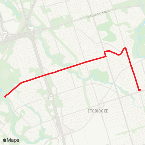 TTC Rathburn map
