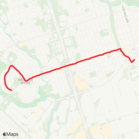 TTC Bloor West map