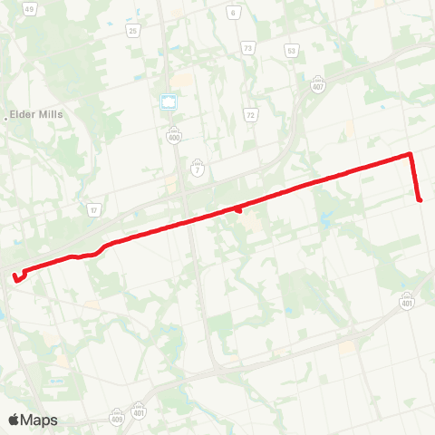 TTC Steeles West map