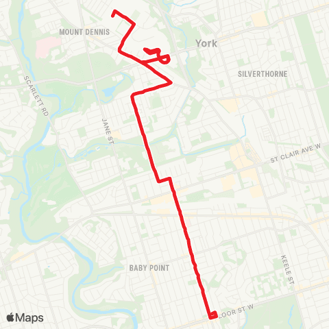 TTC Runnymede map