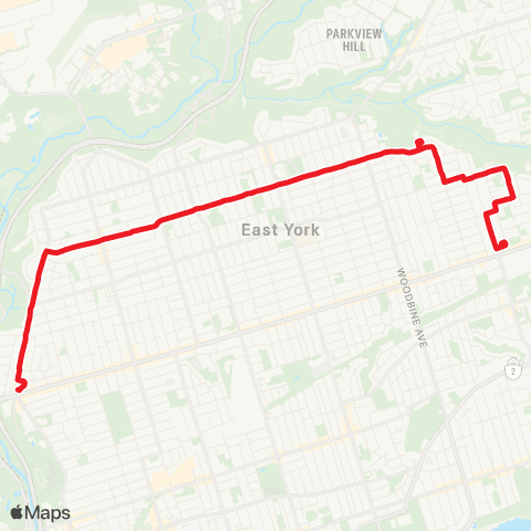 TTC Cosburn map
