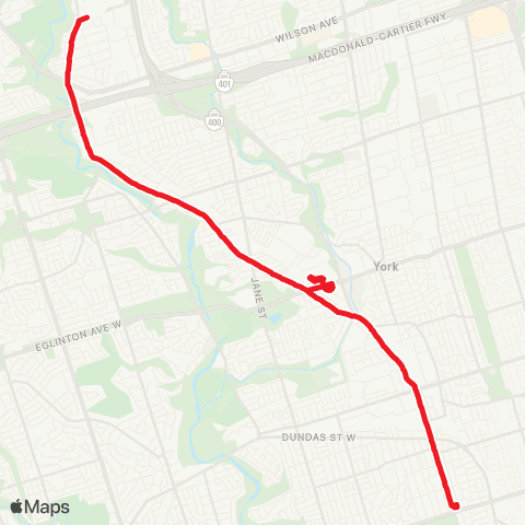 TTC Weston map