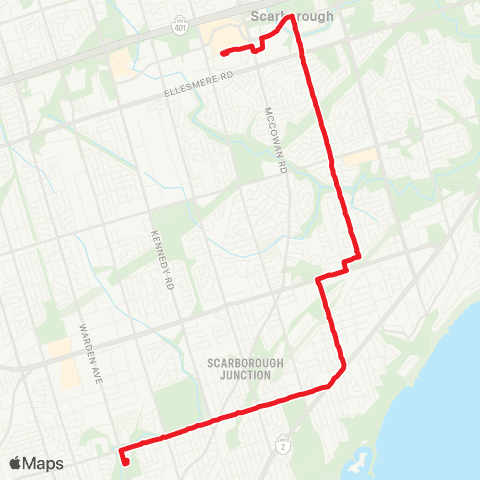 TTC Bellamy map