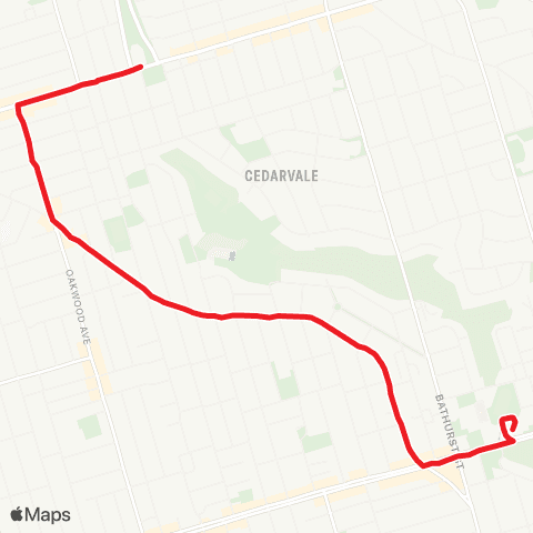 TTC Vaughan map