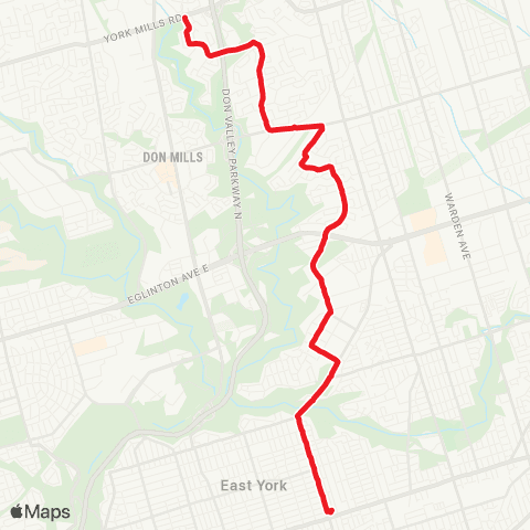 TTC Woodbine map