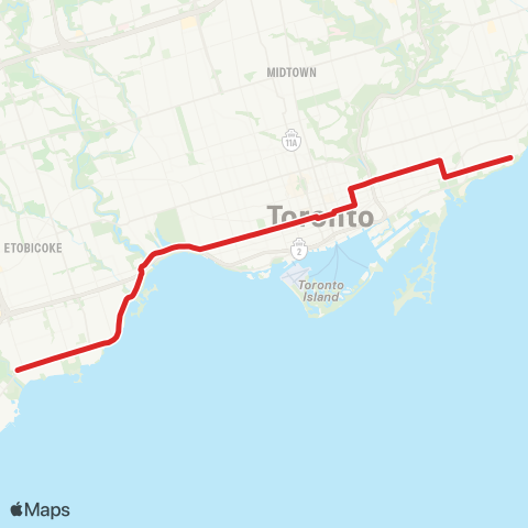 TTC Queen map