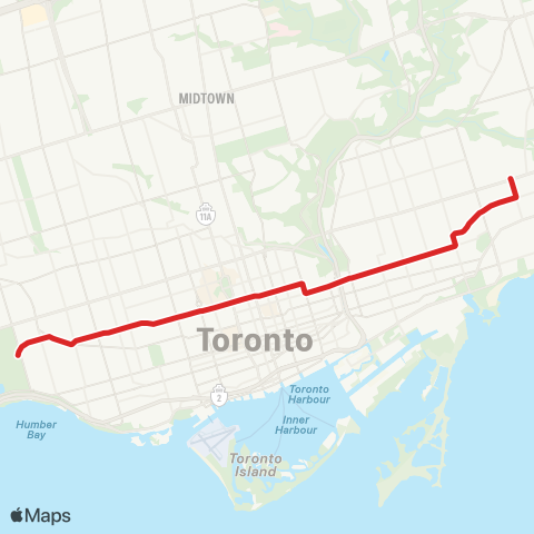 TTC Carlton map