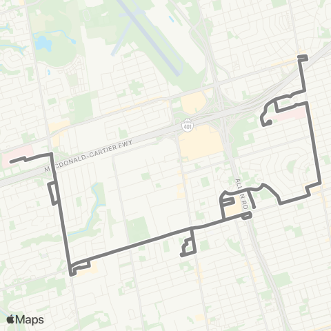 TTC Lawrence Manor map