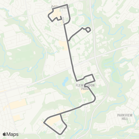 TTC South Don Mills map
