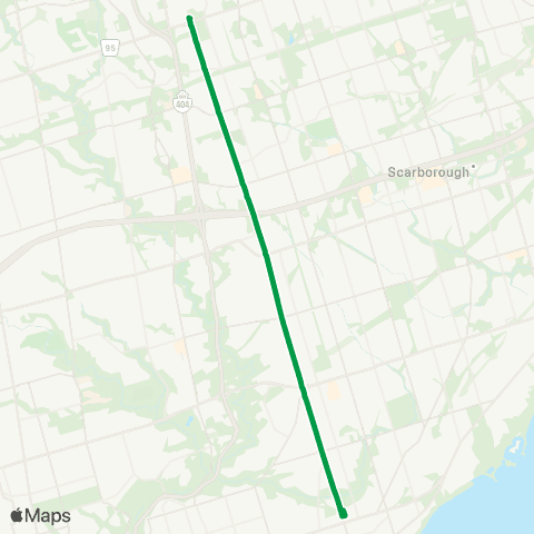 TTC Victoria Park Express map