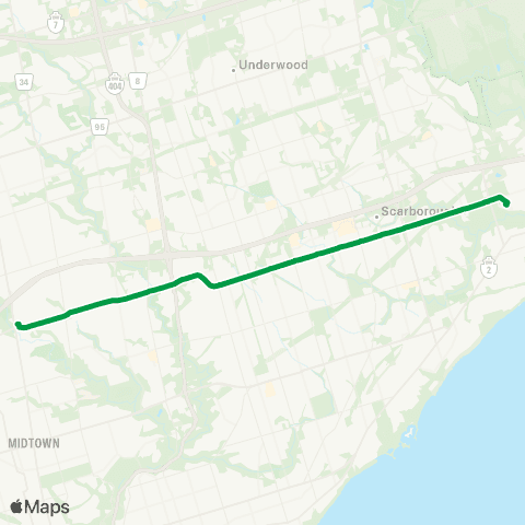 TTC York Mills Express map