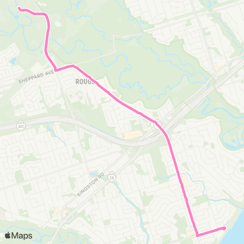TTC Toronto Zoo map