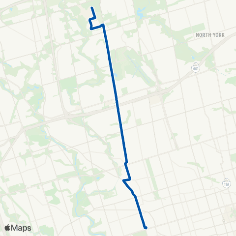 TTC Keele map