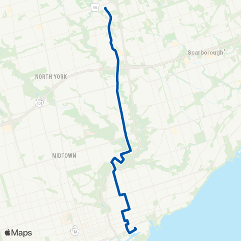 TTC Don Mills map