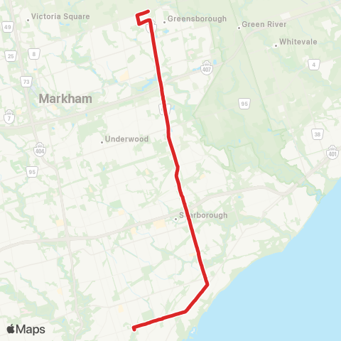 TTC Markham Rd map