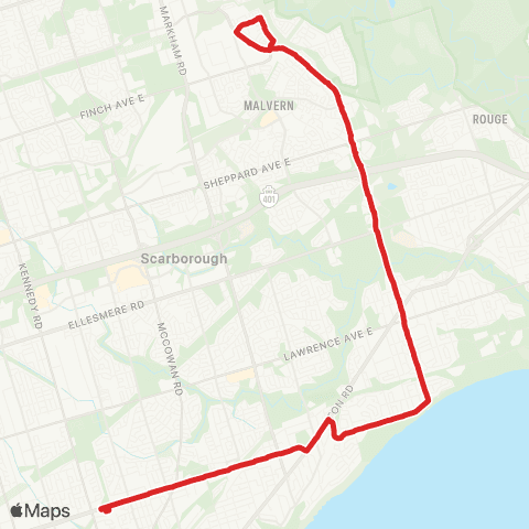 TTC Morningside map