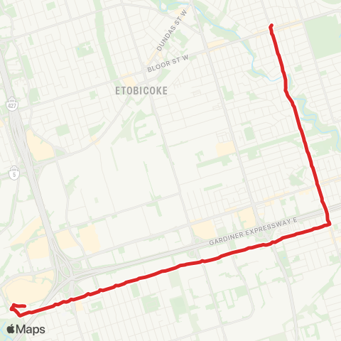 TTC Evans map