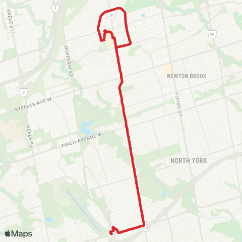 TTC Bathurst North map
