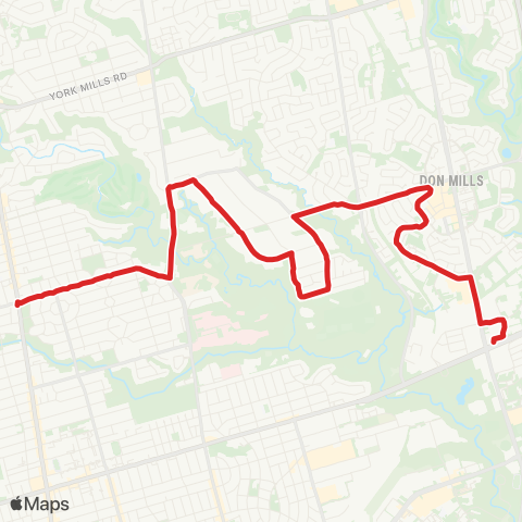 TTC Lawrence-Donway map