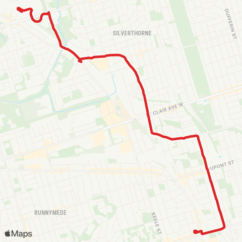 TTC Symington map